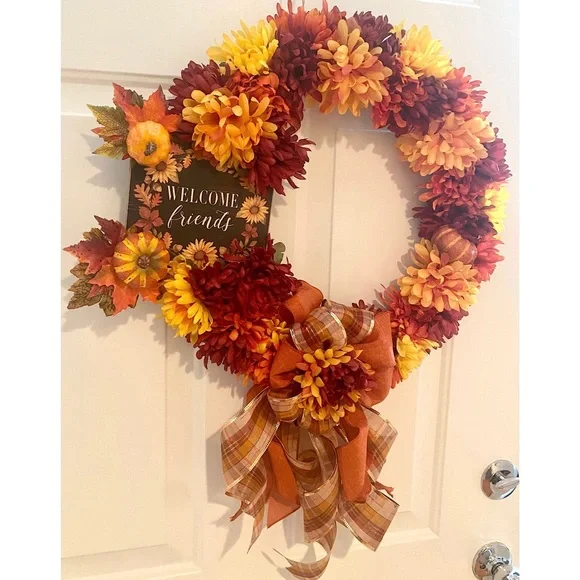 🔹SALE🔹NWT Fall Wreath - Picture 2 of 5